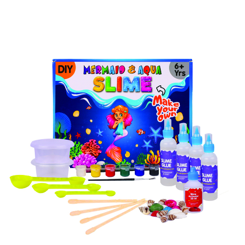 DIY Aqua and Mermaid Slime Kit – Dive Into a Magical Ocean Adventure!