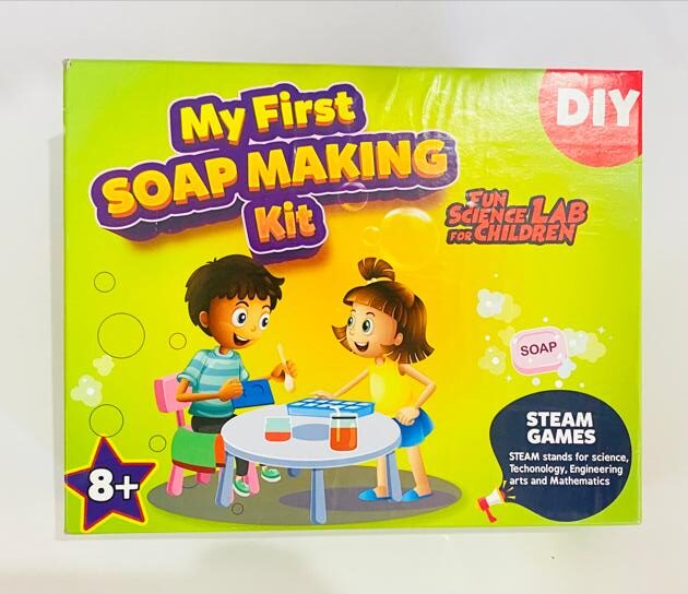 DIY Soap making kit for kids- Comes with Moulds, colours and every thing needed to make home made soaps for kids by kids